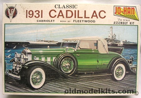 Jo-Han 1/25 1931 Cadillac V-16 Cabriolet Fleetwood Body, GC-431 plastic model kit